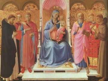 Fra Angelico Painting - Annalena Altarpiece Renaissance Fra Angelico